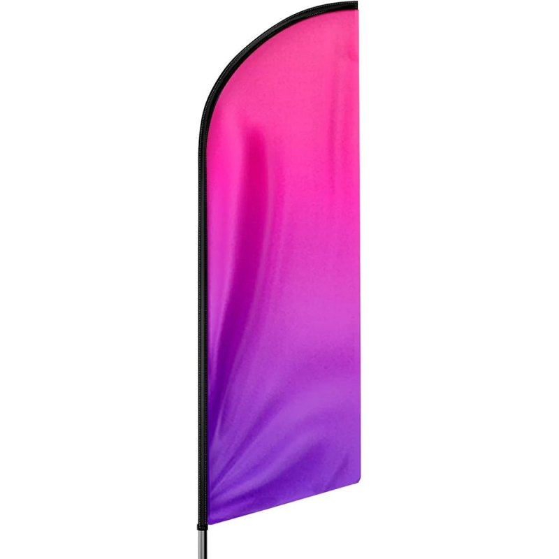 11FT Gradient Advertising Swooper Flag Fit 15FT Flagpole(Flagpole Not Included 4.3)