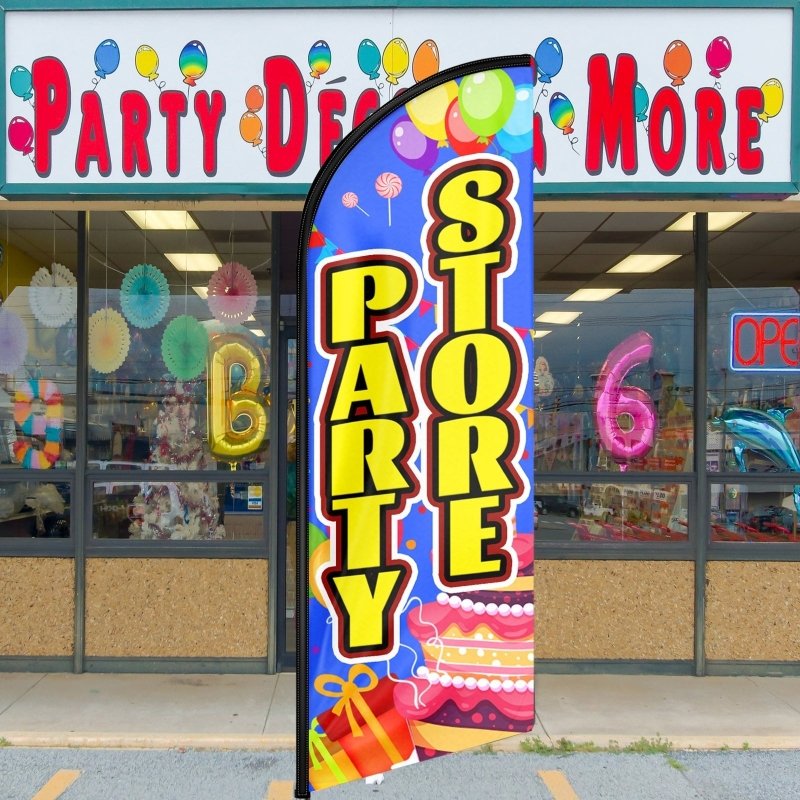 11FT Party Store Advertising Swooper Flag Kit(3.4m)