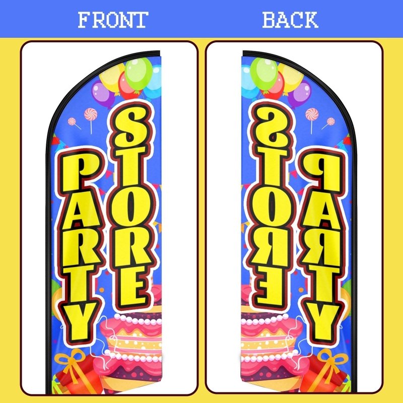 11FT Party Store Advertising Swooper Flag Kit(3.4m)