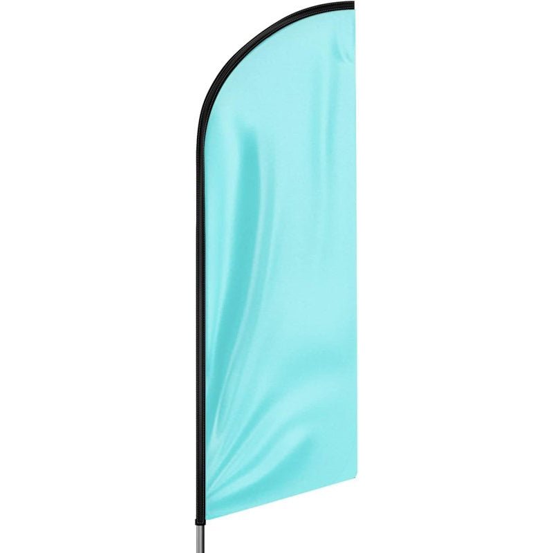 11FT Solid Mint Green Advertising Swooper Flag Fit 15FT Flagpole(Flagpole Not Included 4.3)