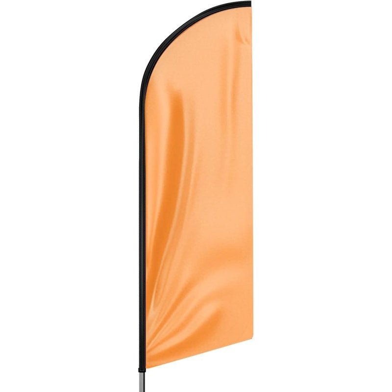 11FT Solid Orange Advertising Swooper Flag Fit 15FT Flagpole(Flagpole Not Included 4.3)