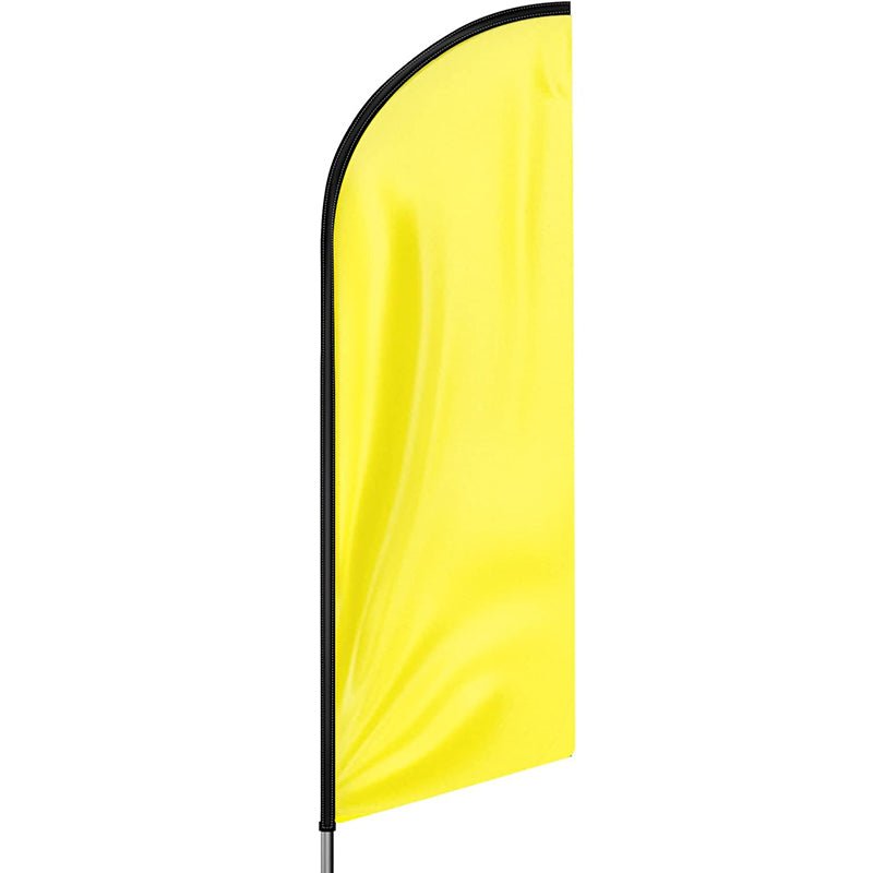 11FT Solid Yellow Advertising Swooper Flag Fit 15FT Flagpole(Flagpole Not Included 4.3)