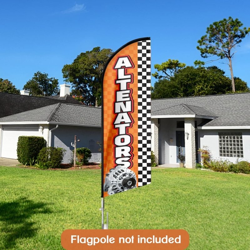 8FT Altenators Advertising Swooper Flag(Flagpole Not Included 3.4)