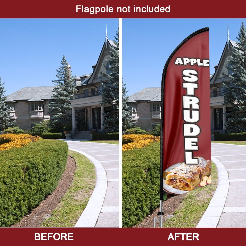 8FT Apple Strudel Swooper Flag(Flagpole Not Included 3.4)