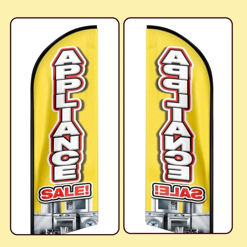 8FT Appliance Sale Advertising Swooper Flag(Flagpole Not Included 3.4)