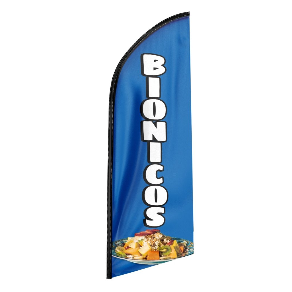 8FT Bionicos Advertising Swooper Flag(Flagpole Not Included 3.4)