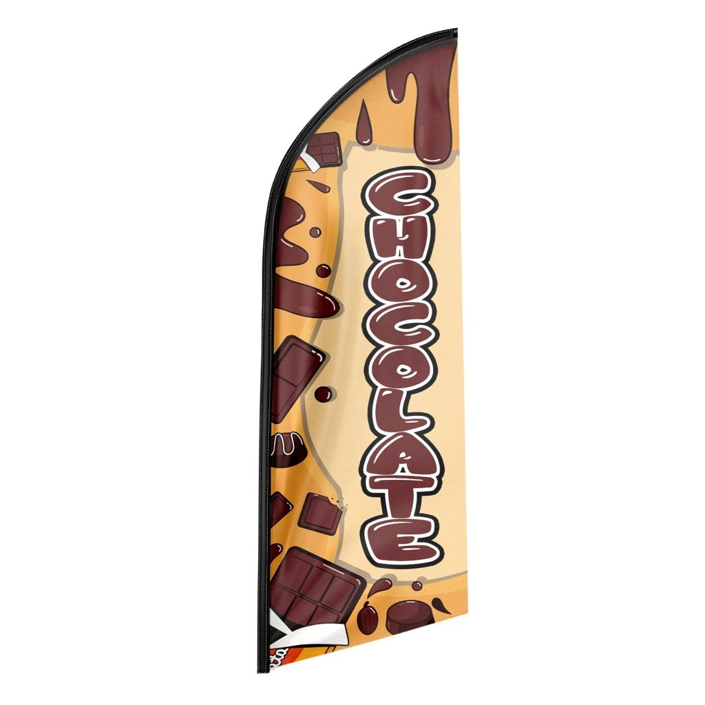 8FT Chocolate Swooper Flag (Flagpole Not Included 3.4)