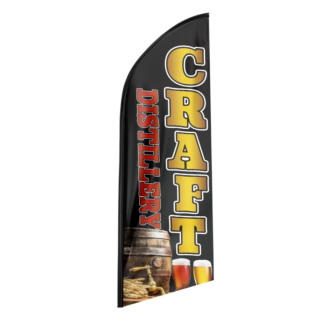 8FT Craft Distillery Advertising Swooper Flag (Flagpole Not Included 3.4)