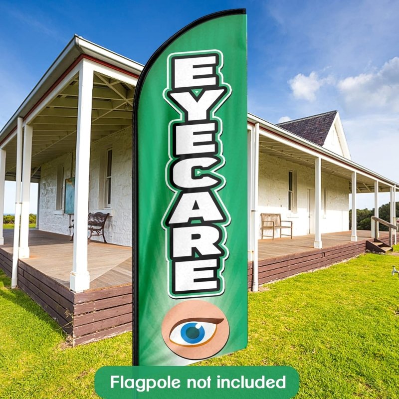 8FT Eyecare Advertising Swooper Flag(Flagpole Not Included 3.4)