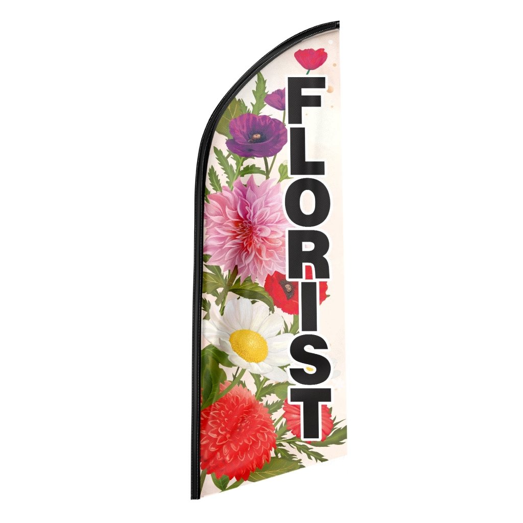 8FT Florist Sign Swooper Flag(Flagpole Not Included 3.4)