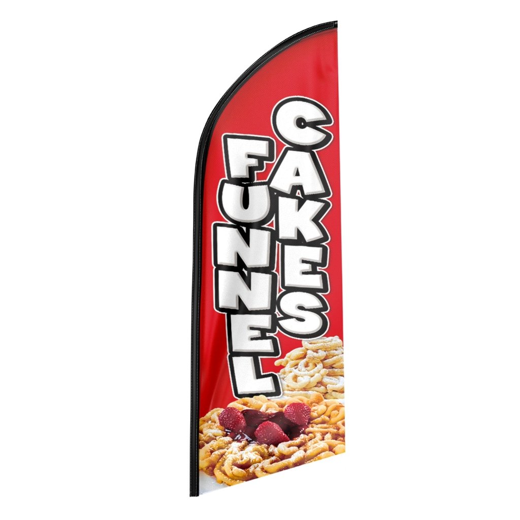 8FT Funnel Cakes Swooper Flag (Flagpole Not Included 3.4)