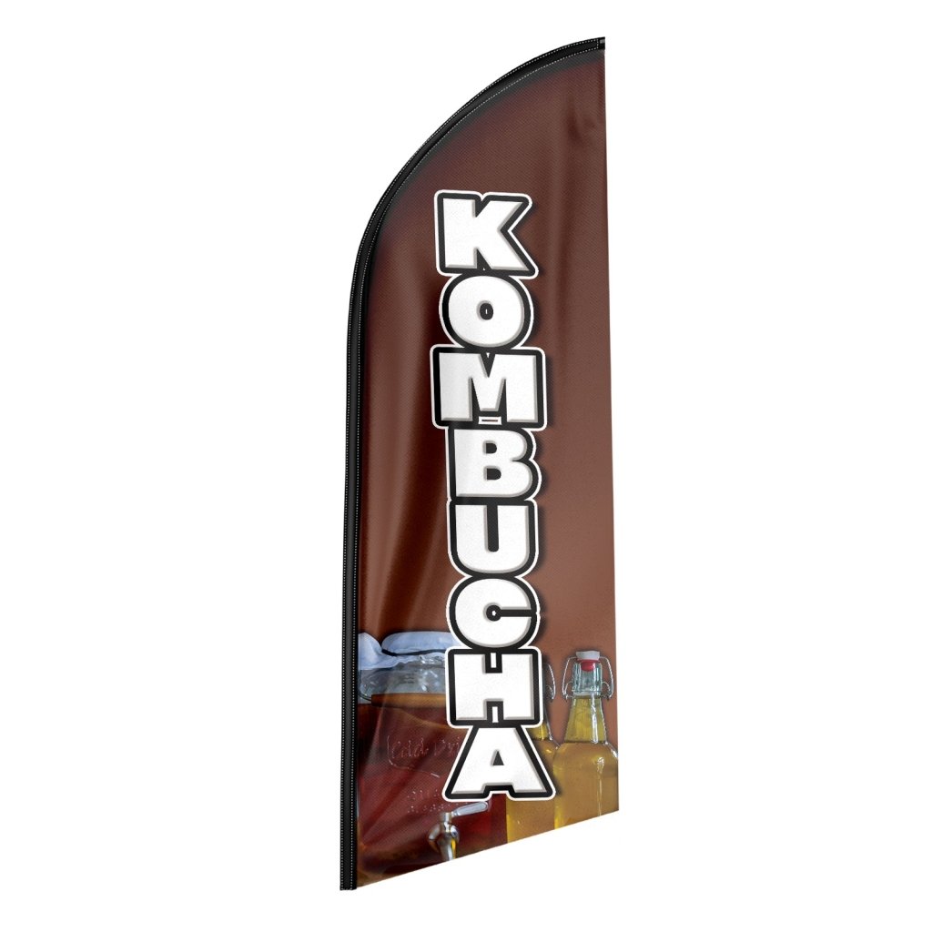 8FT Kombucha Advertising Swooper Flag (Flagpole Not Included 3.4)