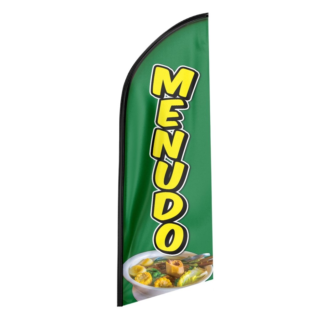 8FT Menudo 01 Advertising Swooper Flag(Flagpole Not Included 3.4)