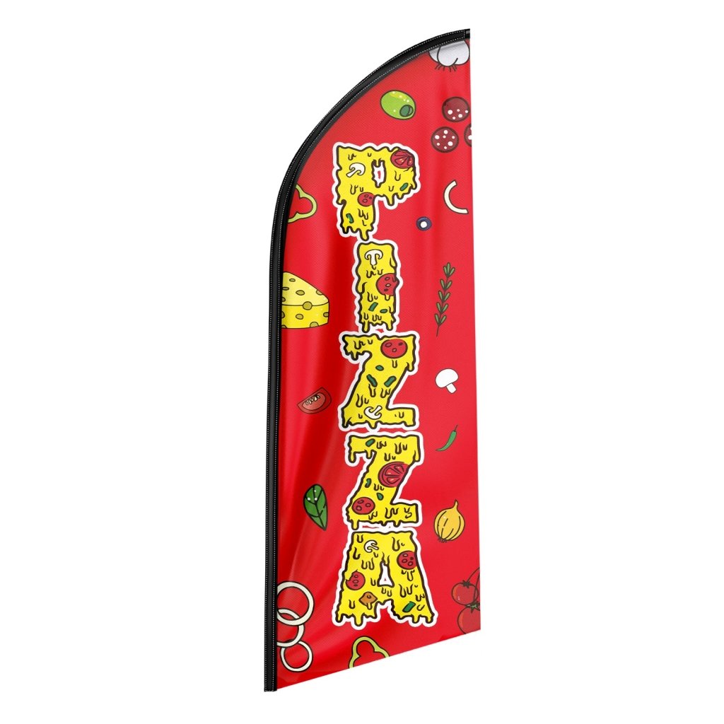 8FT Pizza Swooper Flag(Flagpole Not Included 3.4)