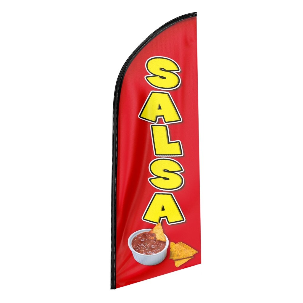 8FT Salsa Advertising Swooper Flag(Flagpole Not Included 3.4)