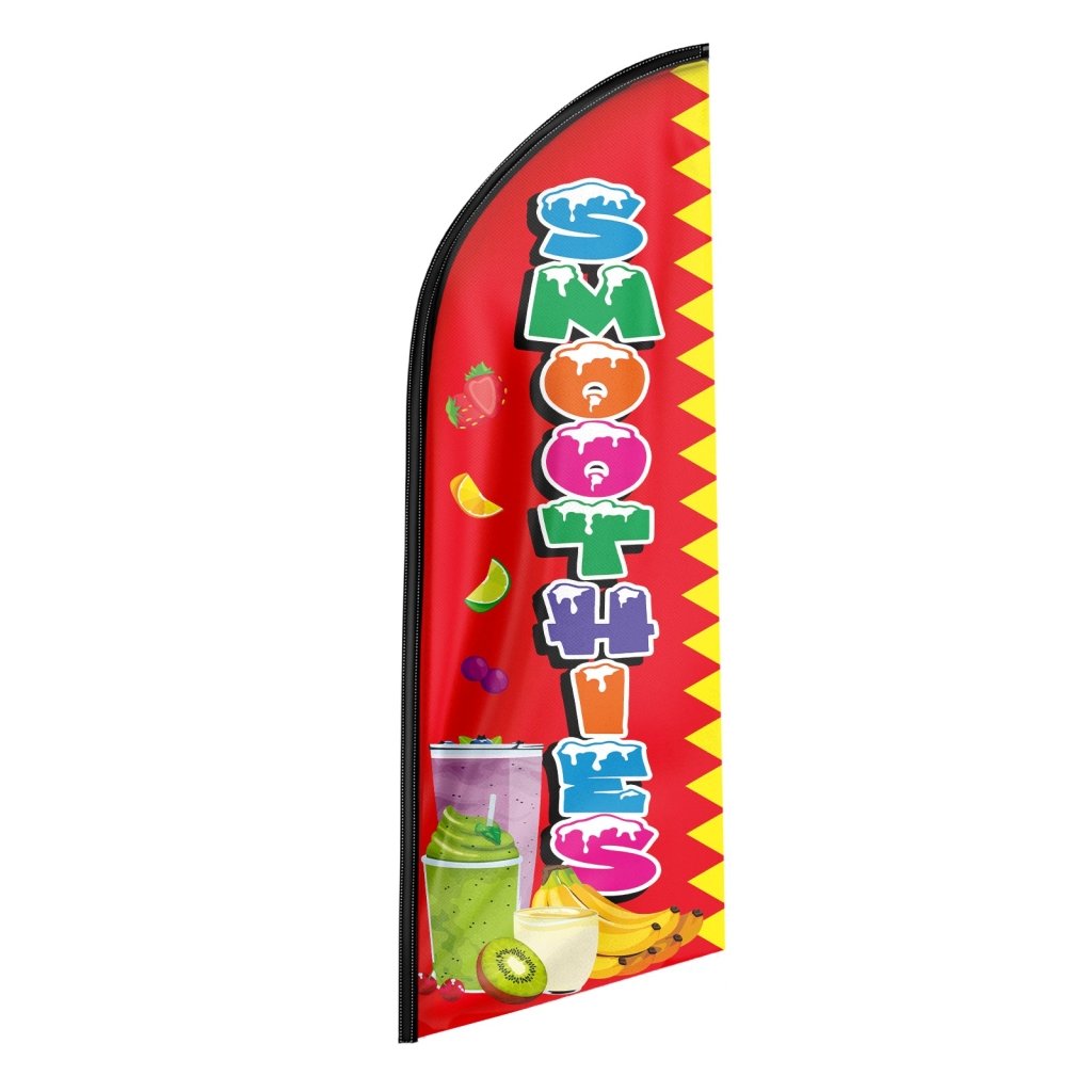 8FT Smoothies Advertising Swooper Flag (Flagpole Not Included 3.4)