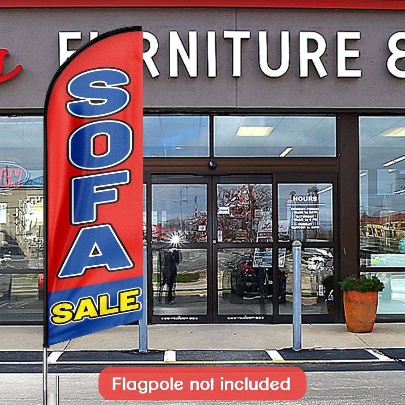 8FT Sofa Sale Advertising Swooper Flag (Flagpole Not Included 3.4)