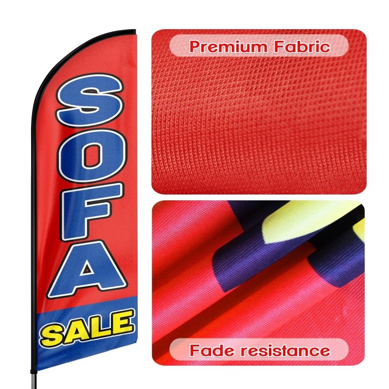 8FT Sofa Sale Advertising Swooper Flag (Flagpole Not Included 3.4)