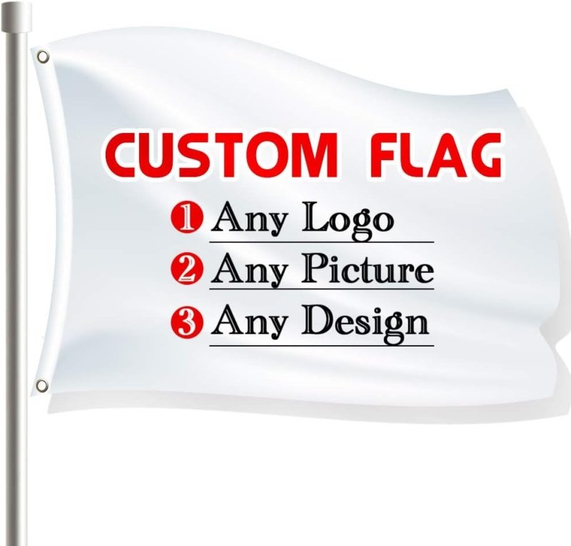 Custom Flags - 2x3,4x6FT,Single/Double Sided(Flag Only)