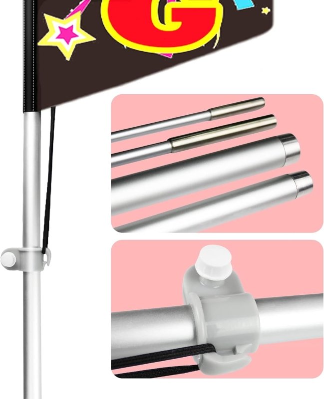 Grand Opening Signs - 11FT Grand Opening Feather Flag with Poles/ Ground Stake/Portable Bag(3.4m)