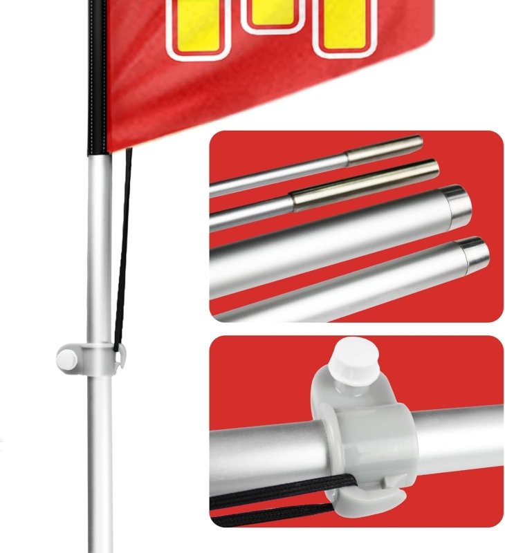 Open House Banner - 11FT Open House Swooper Flag with Flag Pole Kit(3.4m)