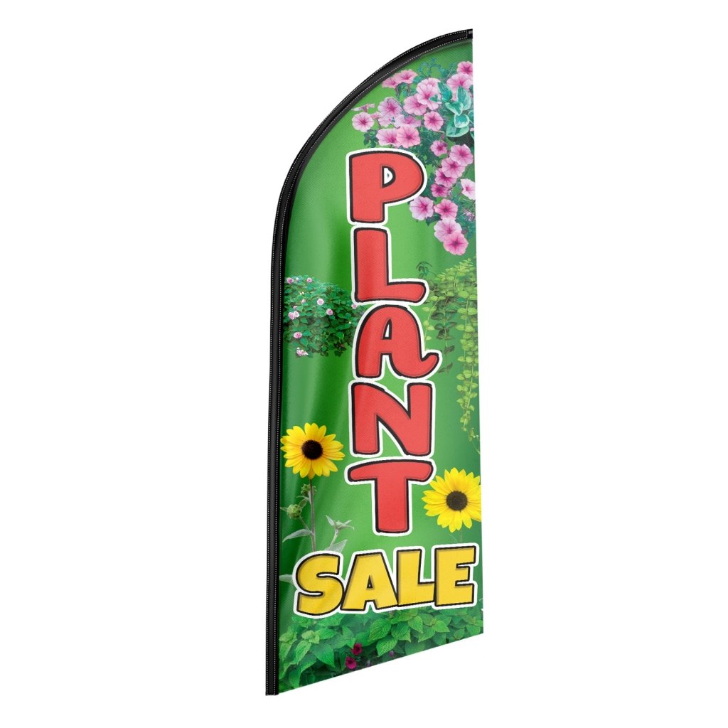 Plant Sign - 8FT Plant Sale Swooper Flag(Flagpole Not Included 3.4)